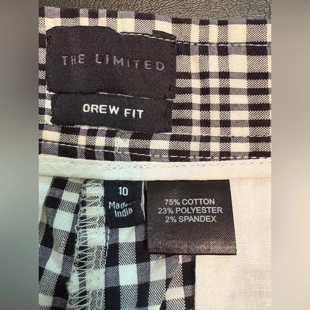 The Limited Black and White Checkered Women's Shorts size 10